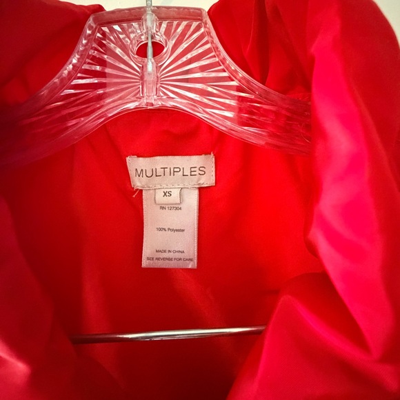 Multiples Red Ruffle Vest - Picture 2 of 4